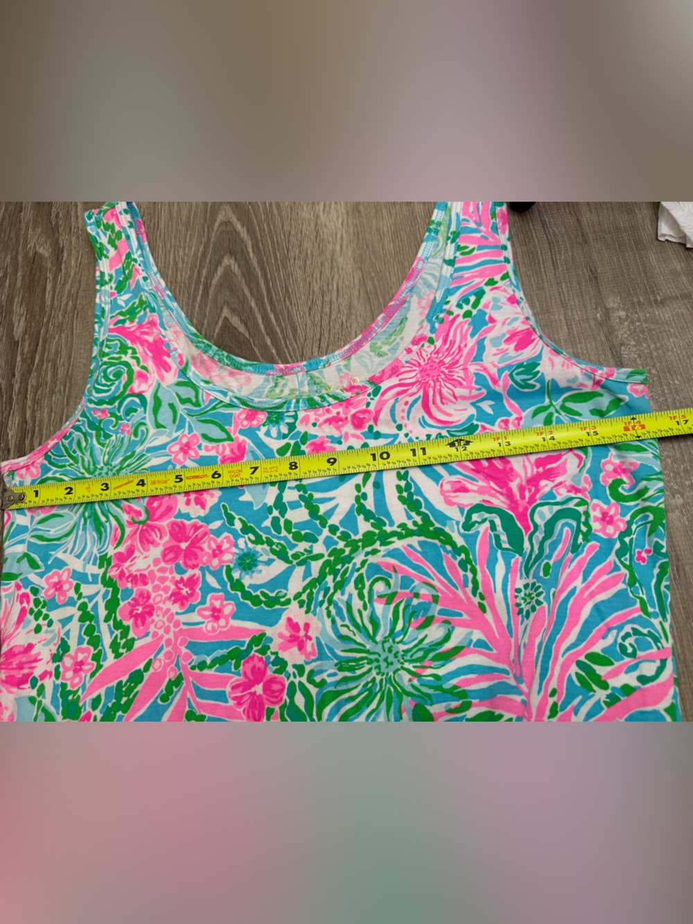 Lilly Pulitzer Newberri Tank Dress Amalfi Blue Leaf It Wild Size Small - Picture 6 of 9